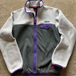 Patagonia multi colored fleece jacket